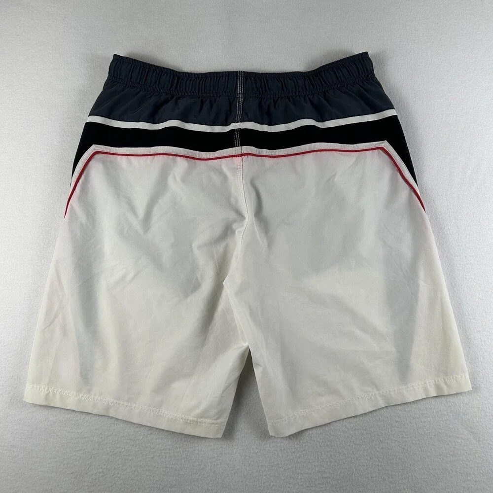 Vintage Speedo Swim Trunks Mens Large Colorblock Lined Board Shorts Drawstring